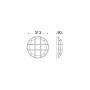 Applique murale nautique FUMAGALLI GELMI-GR E27 IP66