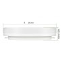 Plafonnier LED rond étanche blanc 24W CCT - 2400lm - IP65