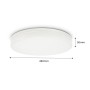 Plafonnier LED rond étanche blanc 24W CCT - 2400lm - IP65