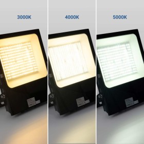 Projecteur LED 150W puissant pour éclairage extérieur IP66 CCT