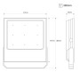 Projecteur LED 150W puissant pour éclairage extérieur IP66 CCT