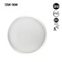 Plafonnier LED étanche avec capteur - CCT réglable sur 3 températures différentes de 3000-6500ºK - Ø30cm 12W-16W IP65