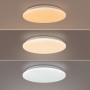 Plafonnier LED rond CCT réglable sur 3 températures différentes de 3000-6000ºK en saillie 18W - Ø35cm - 1470lm - IP20