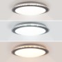 Plafonnier LED rond CCT réglable sur 3 températures différentes de 3000-6000ºK en saillie 30W - Ø43cm - 2000lm - IP20