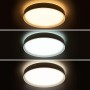 Plafonnier LED rond CCT réglable sur 3 températures différentes de 3000-6000ºK en saillie 30W - Ø40cm - 2000lm - IP20