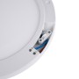 Plafonnier LED rond CCT 18W - Diamètre réglable - En saillie et encastré - IP20