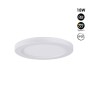 Plafonnier LED rond CCT 18W - Diamètre réglable - En saillie et encastré - IP20