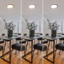 Plafonnier LED rond CCT réglable sur 3 températures différentes de 3000-6500ºK 24W - IP40
