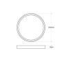 Plafonnier LED rond CCT 18W - IP40