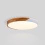 Plafonnier LED rond CCT en bois et polycarbonate - 36W - ø50cm - IP22