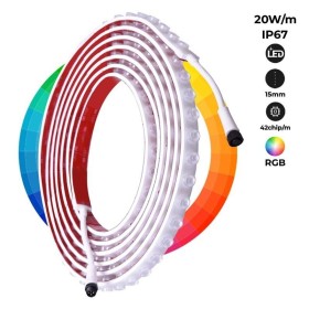 Lèche-mur LED flexible RGB 24V IP67 pour murs et façades
