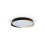 Plafonnier LED rond CCT réglable sur 3 températures différentes de 3000-6500ºK 24W - Effet bois - ø40cm - IP22