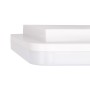 Plafonnier LED étanche carré blanc 24W en saillie 2640LM IP54