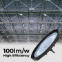 Suspension luminaire industriel LED 100W, 100lm/W, IP65