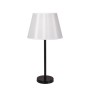 lampe de table ibb design moderne, abat-jour textile et base acier