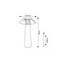 RABALUX Lampe de table d'extérieur LED Assen 5W 40Lm 3000ºK Dimmable IP44 [RAB-77062]