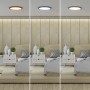 Plafonnier LED rond CCT réglable sur 3 températures différentes de 3000-6500ºK 40W - IP40