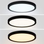 Plafonnier LED rond CCT réglable sur 3 températures différentes de 3000-6500ºK 40W - IP40
