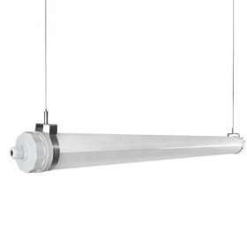 Réglette LED intégrée tubulaire étanche pour usage industriel - 120cm - 30W - IP67 - IK10