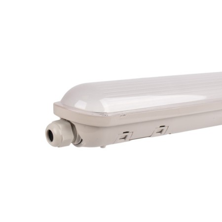 Réglette LED intégrée étanche CCT réglable de 3000-6500ºK connectable avec détecteur de mouvement - 150cm - 56W - IP65