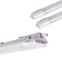 Kit Boîtier étanche double 60cm + 2 tubes LED T8 9W - 4000K