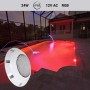 Spot LED piscine en saillie RGB avec télécommande - 12V AC - 24W - Submersible - IP68