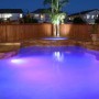 Spot LED piscine en saillie RGB avec télécommande - 12V AC - 24W - Submersible - IP68