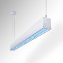 Linéaire suspendu "Blue Skylight" SMART - CCT réglable de 2700-6500ºK - Effet de ciel - 48W - UGR16