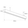 Luminaire linéaire LED de surface / suspendu - Slim - 24W - 80cm - 1700lm