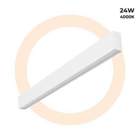 Luminaire linéaire LED de surface / suspendu - Slim - 24W - 80cm - 1700lm