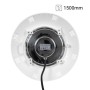 Projecteur LED submersible pour piscine en fibre - 12V AC - 24W - IP68 - Ø295mm