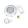 Projecteur LED submersible pour piscine en fibre - 12V AC - 24W - IP68 - Ø295mm