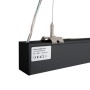 Luminaire linéaire LED CCT réglable de 3000-5000ºK de surface / suspendu - 40W - Puissance réglable - 120cm