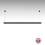 Luminaire linéaire LED CCT réglable de 3000-5000ºK de surface / suspendu - 60W - Puissance réglable - 180cm