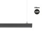 Luminaire linéaire LED CCT réglable de 3000-5000ºK de surface / suspendu - 60W - Puissance réglable - 180cm