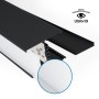Luminaire linéaire LED CCT réglable de 3000-5000ºK de surface / suspendu - 60W - Puissance réglable - 180cm