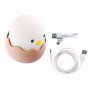 Lampe de nuit "Poulet" pour table de nuit enfant LED, veilleuse et rechargeable