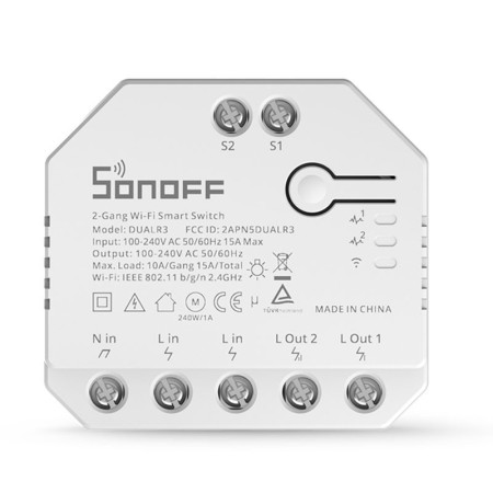 Interrupteur intelligent Wifi programmable Smart Light | SONOFF - DUALR3