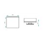 Interrupteur tactile CCT 12-24V-DC (4 zones) DALI DUAL TOUCH COLOR