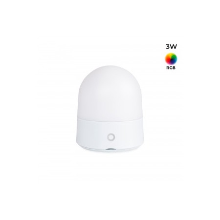 Lampe veilleuse LED RGB portable "COMPI" - Tactile - 3W - IP44