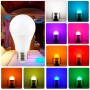 Ampoule LED Smart WIFI E27 - RGB + CCT réglable sur 3 températures différentes de 3000-6500ºK - 9W