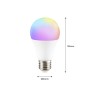 Ampoule LED Smart WIFI E27 - RGB + CCT réglable sur 3 températures différentes de 3000-6500ºK - 9W