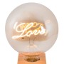 Ampoule décorative à filament "LOVE" - E27 G125 - 4W - 2200K