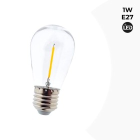 Ampoule LED E27 S14 Transparente 1W