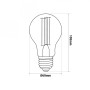 Ampoule LED E27 vintage gold à filament - 4W 2200K