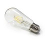 Ampoule LED filament 6W E27 ST64 : lumière blanc extra chaud vintage
