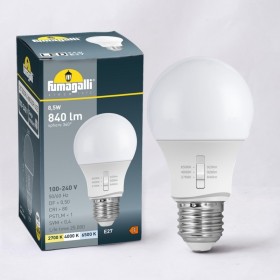 Ampoule LED E27 A60 - 11W - CCT réglable sur 3 températures différentes de 2700-6500ºK - Fumagalli
