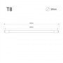 Tube LED T8 60 cm avec détecteur de mouvement micro-ondes - 9W 6000K