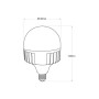 Ampoule LED E27 haute puissance -30W - CCT réglable sur 2 températures différentes de 3000-4000ºK - Fumagalli - ø100mm