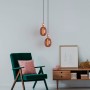 Ampoule décorative LED à filament avec teinte cuivrée - E27 T170 - Dimmable - 4W - 1500K